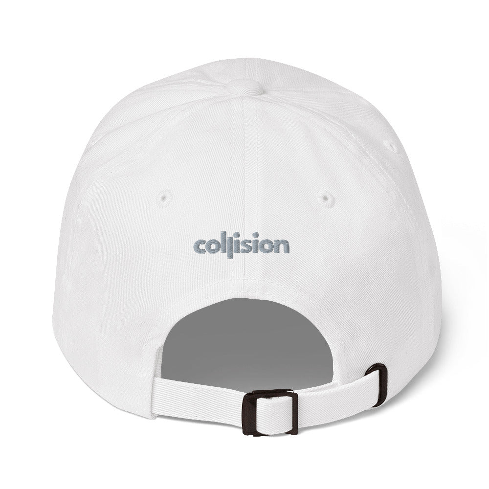 Daltonics Baseball hat. WHITE/pink