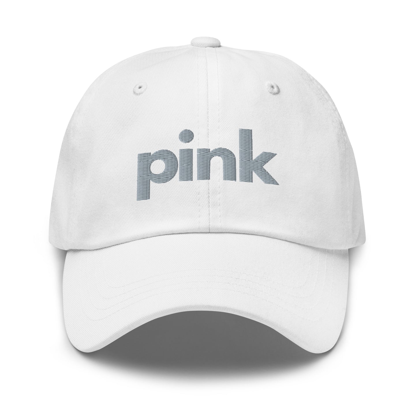 Daltonics Baseball hat. WHITE/pink