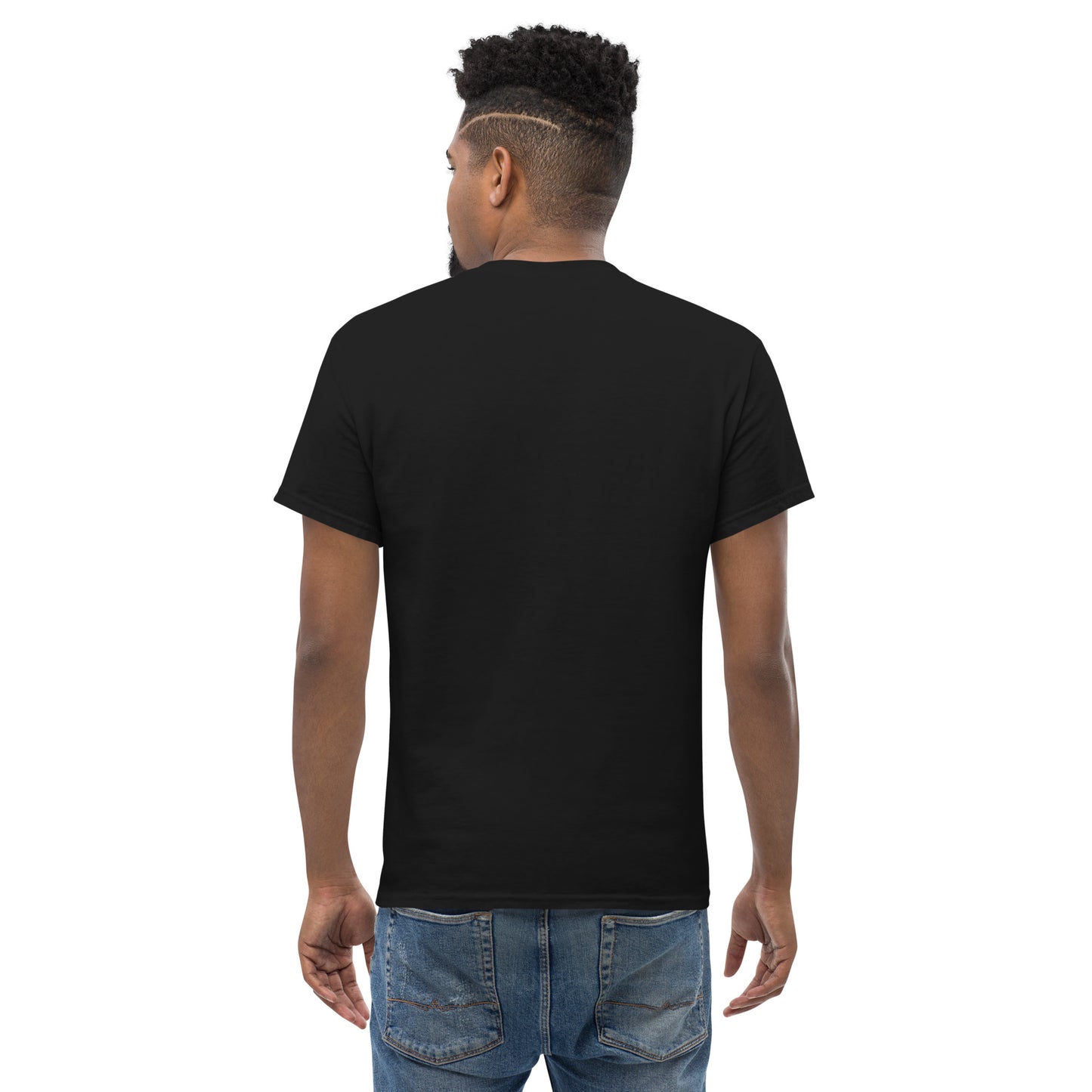 "UPPERCASE" Men's classic tee BLACK