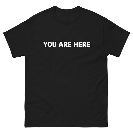 "HERE" Men's classic tee Black