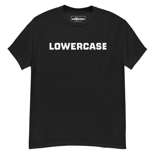 "LOWERCASE" Men's classic tee Black