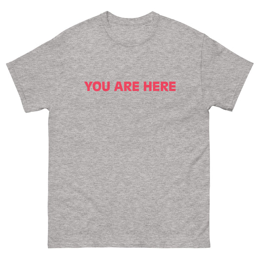 "HERE" Men's classic tee Grey