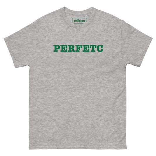 "PERFETC" Men's classic tee Grey