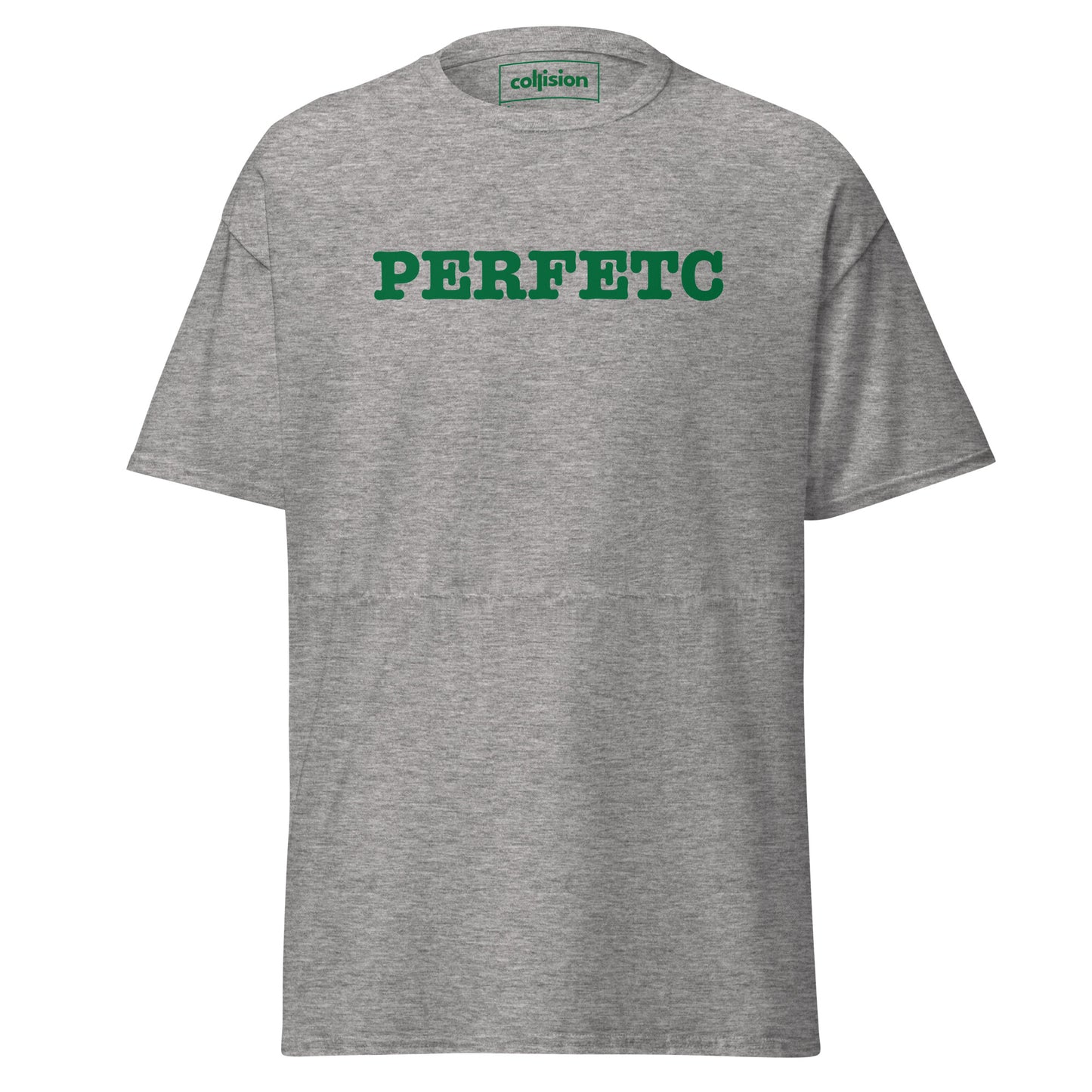 "PERFETC" Men's classic tee Grey