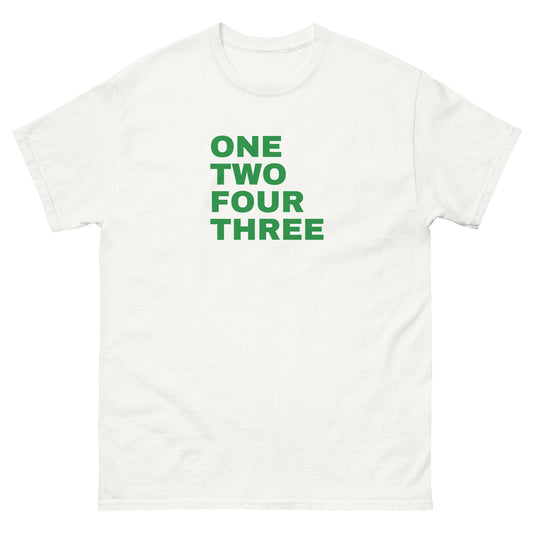 "FOUR" Men's classic tee white