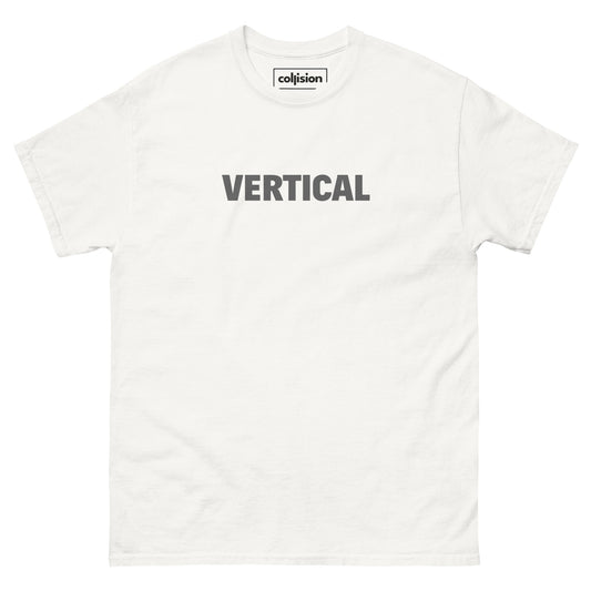 "VERTICAL" Men's classic tee white