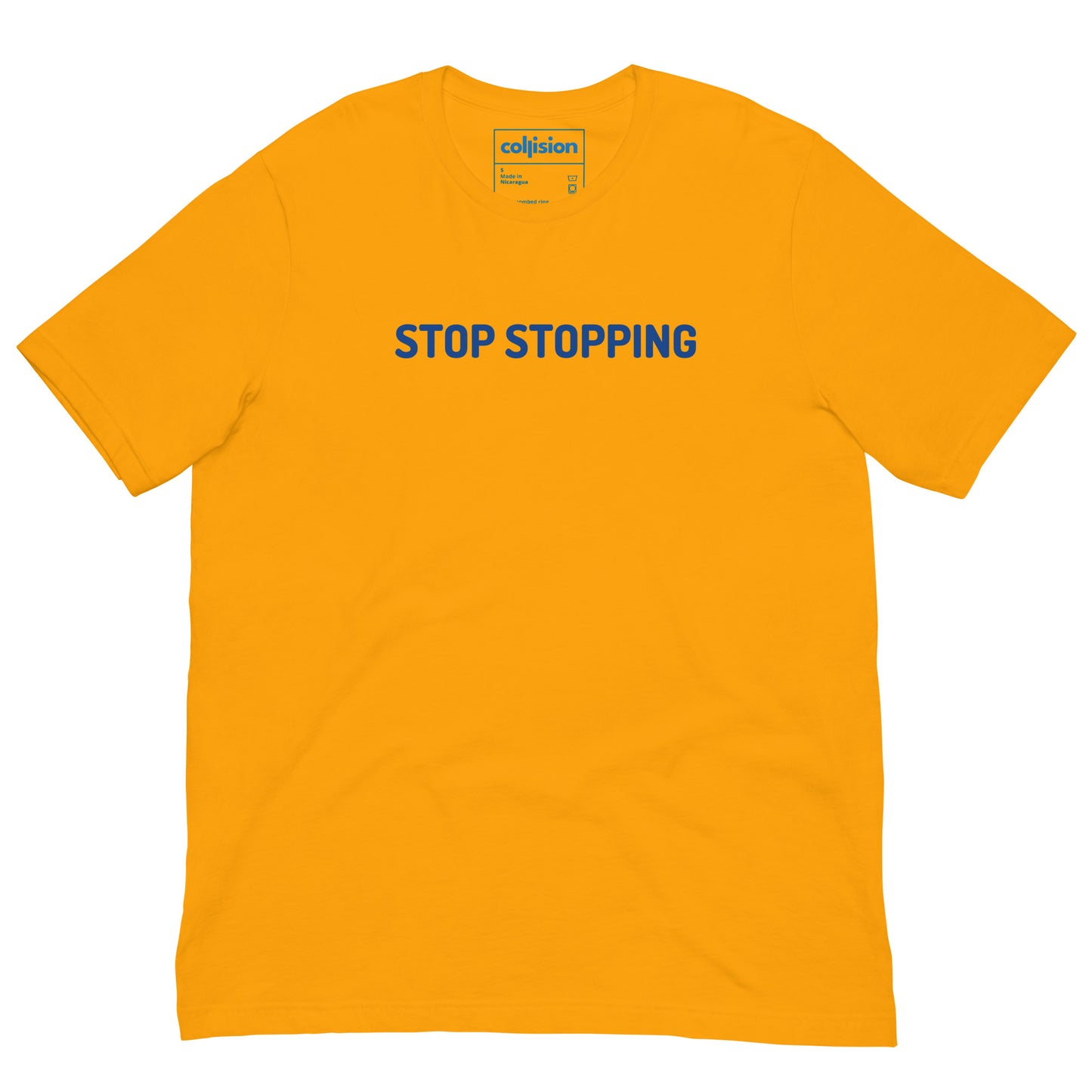 "STOP" Unisex t-shirt orange