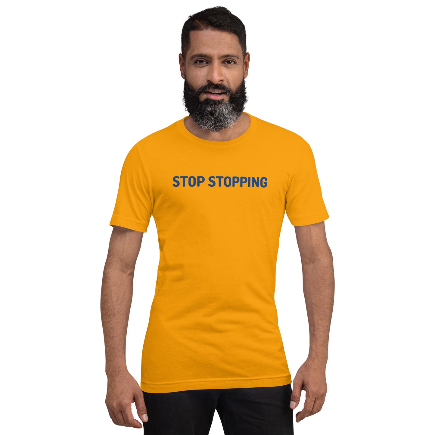 "STOP" Unisex t-shirt orange