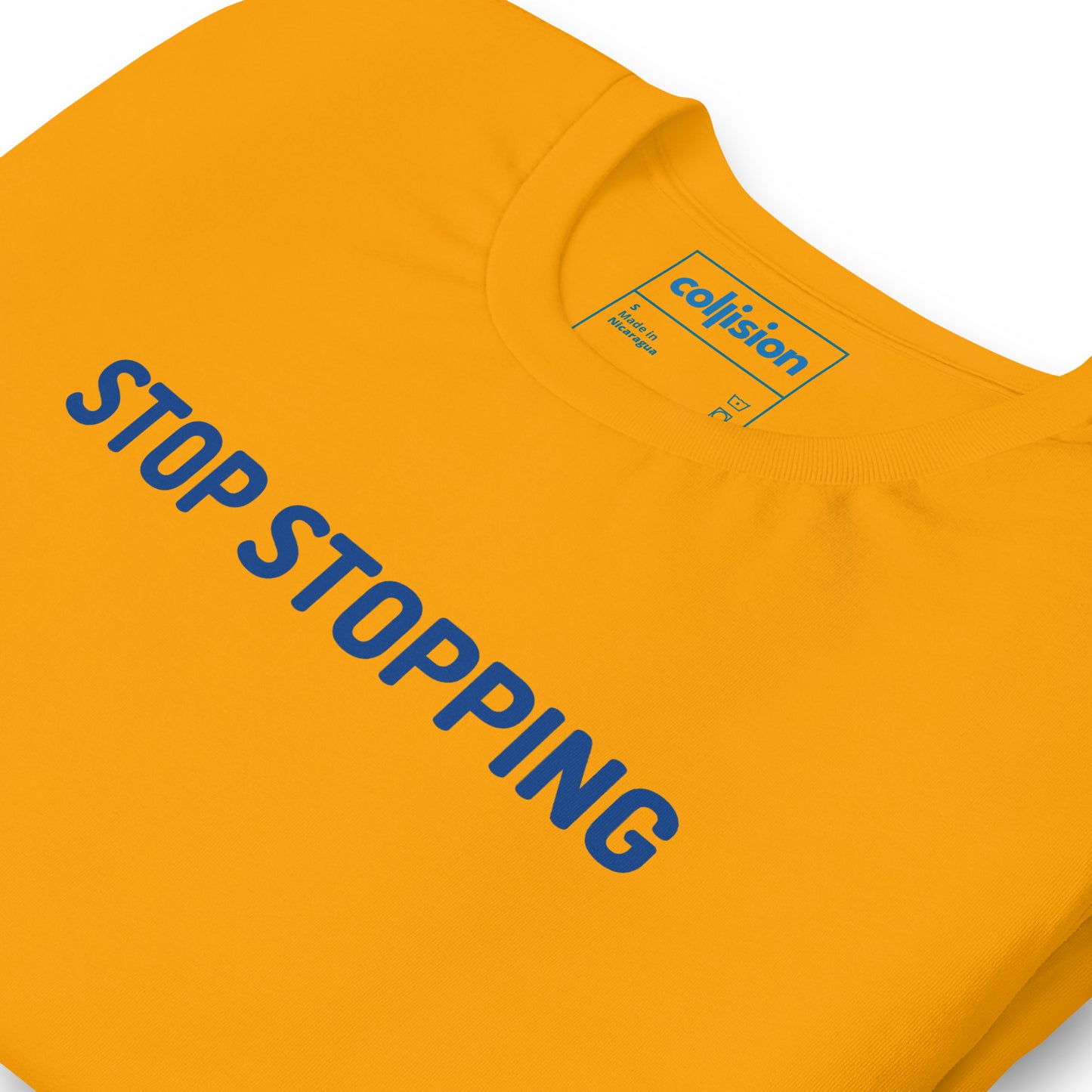 "STOP" Unisex t-shirt orange